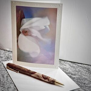 Fine Art Photography greeting Card pastel Magnolia floral